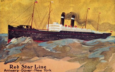 赤い星線、c1900。 作： Unbekannt