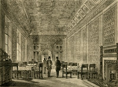 貴族院のリフレッシュメントルーム、1881年。 作： Unbekannt