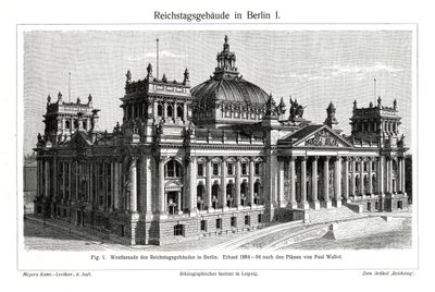 国会議事堂、ベルリン、ドイツ、19世紀後半 作： Unbekannt