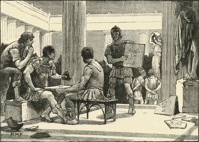 コリントのローマ人、1890年。 作： Unbekannt