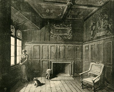 ジェームズ6世のエジンバラ城の部屋。 1890年生まれ。 作： Unbekannt