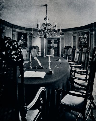 行政評議会が集まった国会議事堂の部屋、c1938 作： Unbekannt