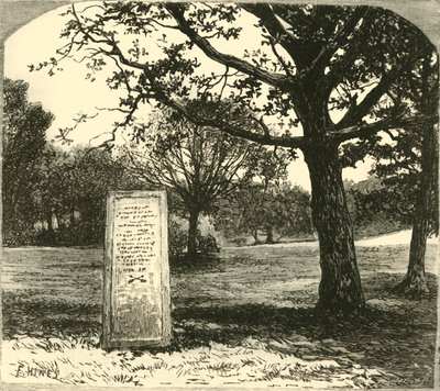 新しい森のルーファスストーン、1890年。 作： Unbekannt