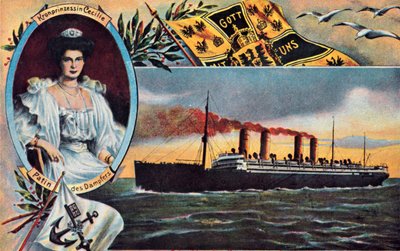 SSクラウンプリンセスセシリー、c1910。 作： Unbekannt