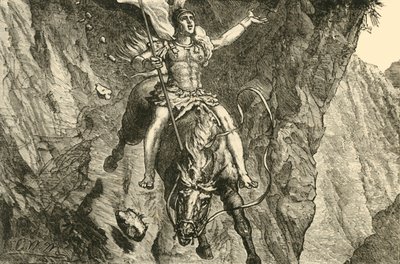 クルティウスの犠牲、1890年。 作： Unbekannt