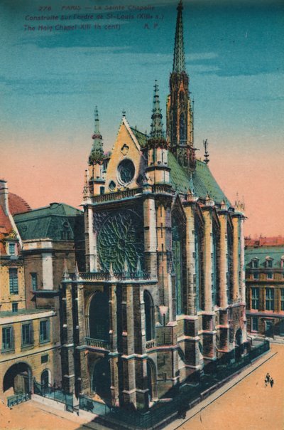サントシャペルホーリーチャペル、パリ、c1920 作： Unbekannt