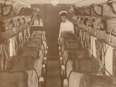 ロンドンパリの飛行機の大広間、1927年 作： Unbekannt