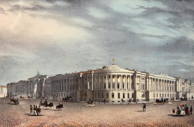 1830年代のサンクトペテルブルクの元老院および会議場の建物 作： Unbekannt