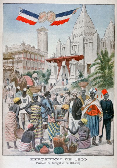 1900年の万国博覧会、パリ、1900年にサンガリーズパビリオン 作： Unbekannt