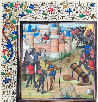 アンティオキアの包囲。ティリアのウィリアム作「ヒストリアのミニチュア」、1460年代 作： Unbekannt