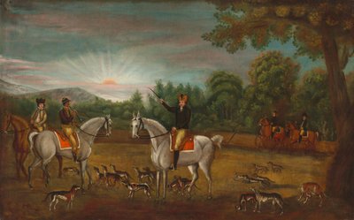 狩りの始まり、c。 1800年。 作： Unbekannt