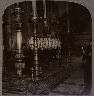 エルサレムの聖墳墓教会の受胎告知の石、c1900 作： Unbekannt