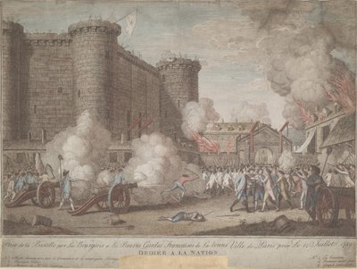 1789年7月14日、1789年のバスティーユの嵐 作： Unbekannt