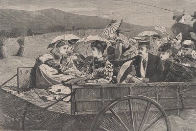 ストロー・ライド ハーパーズ・バザール、Vol. II、1869 年 9 月 25 日。 作： Unbekannt