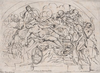 ディドの自殺、1650-1700。 作： Unbekannt