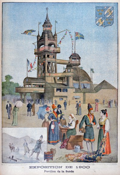 1900年の万国博覧会、パリ、1900年のスウェーデンのパビリオン 作： Unbekannt