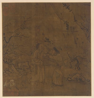 蘇武と李陵の涙の別れ、明王朝、1368-1644。 作： Unbekannt