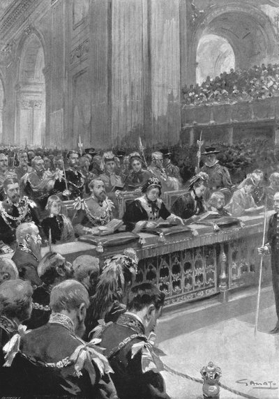 プリンスオブウェールズの復興のための感謝祭サービス... 1872、1901。 作： Unbekannt