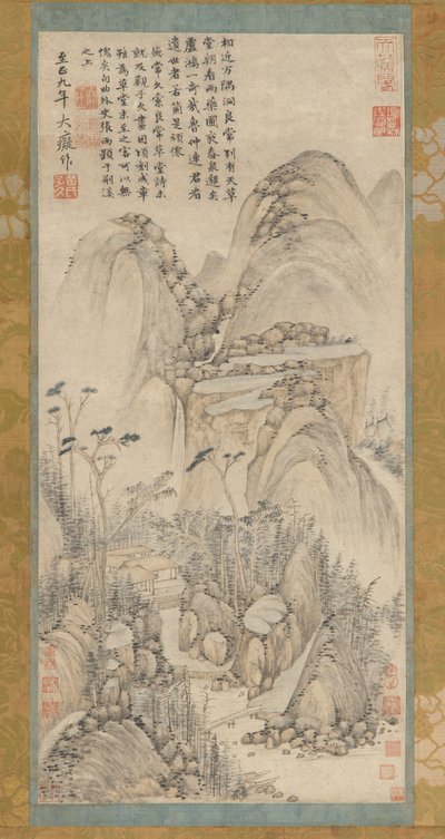 梁昌の茅葺き小屋、17～18世紀。 作： Unbekannt