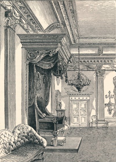 玉座の間ダブリン城、1896 作： Unbekannt