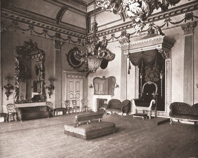 玉座の間、ダブリン城、ダブリン、アイルランド、1894。 作： Unbekannt