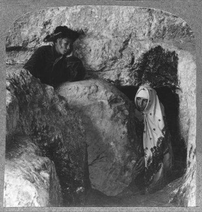 キリストの墓、石を見せて、転がして、c1900 作： Unbekannt