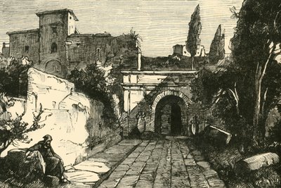 ローマのスキピオスの墓、1890年。 作： Unbekannt