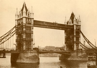 タワーブリッジ、ロンドン、c1930。 作： Unbekannt