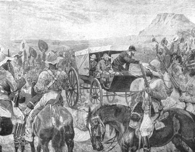 1881年のトランスバール戦争：1901年、ブランドプレジデントがレインスネックで平和宣言を発表 作： Unbekannt