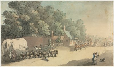 ターンパイクゲート、1700年代。 作： Unbekannt