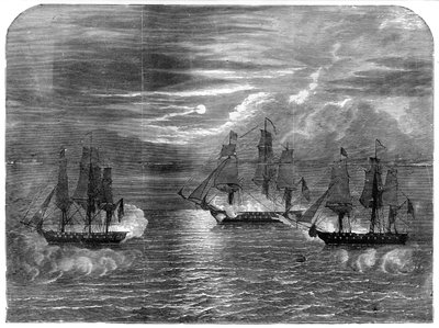 サイアンとレバントを占領したUSS憲法、1815年、1872年 作： Unbekannt
