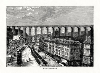 1879年フランス、モルレーの高架橋 作： Unbekannt