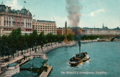 ビクトリアエンバンクメント、ロンドン、1907年、c1900-1930 作： Unbekannt