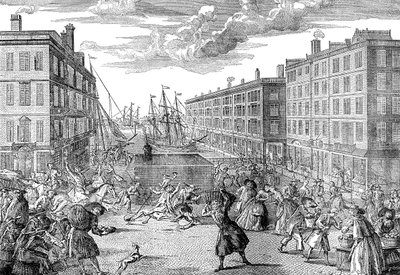 ビリングスゲートの見解とユーモア、1736年 作： Unbekannt
