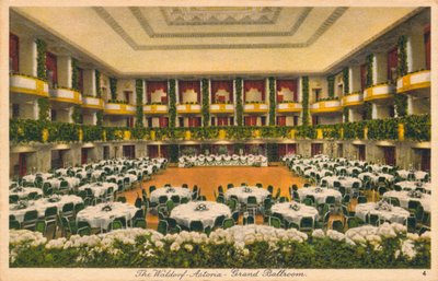 ザウォルドルフアストリア、グランドボールルーム、c1930s 作： Unbekannt