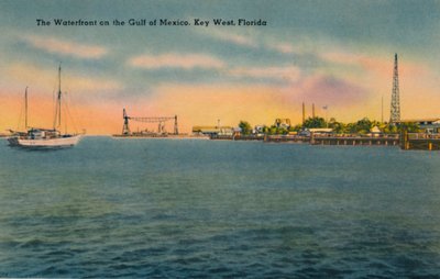 メキシコ湾のウォーターフロント、フロリダ州キーウェスト、c1940年代 作： Unbekannt