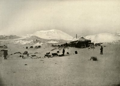 冬の四分の一。エレバス山を背景に、c1908、1909 作： Unbekannt