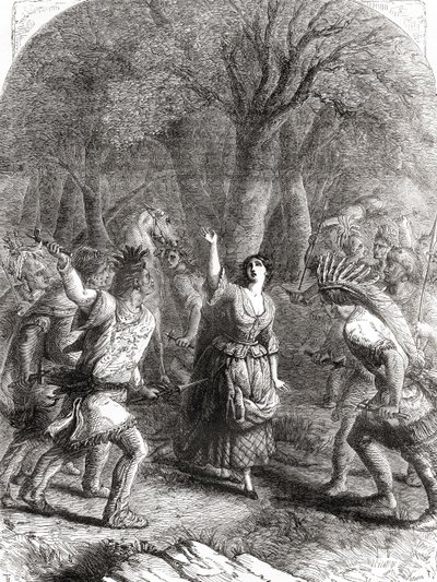 アメリカ独立戦争中の1777年、ジェニーことジェーン・マクレアがインディアンに誘拐され、後に殺害された事件。 作： Unbekannt