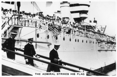 旗を掲げた提督、HMS Warspite、1937 作： Unbekannt