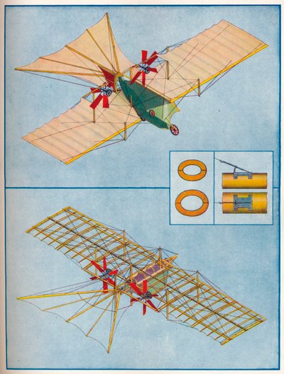 ヘンソンが1842年の特許で提案した飛行機、c1936、c1937 作： Unbekannt