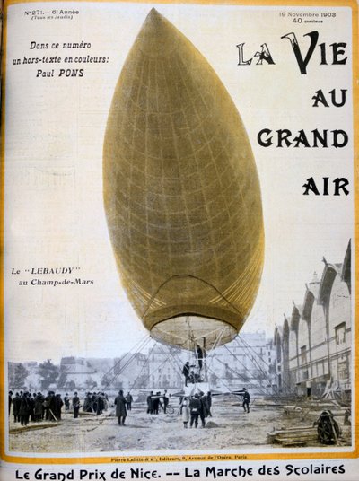 フランス、ピエールとポールルボーディの飛行船、1903 作： Unbekannt