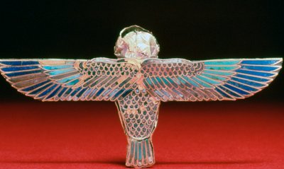 金の翼のあるお守りの裏側、プトレマイオス時代、エジプト、紀元前4〜1世紀 作： Unbekannt