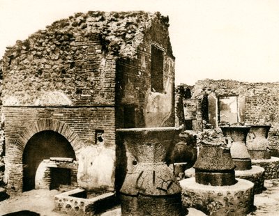 パン屋とミル、ポンペイ、イタリア、c1900年代 作： Unbekannt