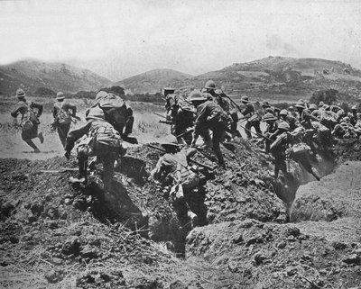 1915年のトルコの立場の前進の始まり 作： Unbekannt