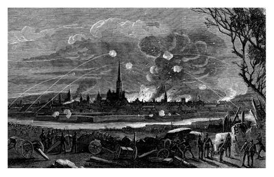 1875年、ストラスバーグの砲撃 作： Unbekannt