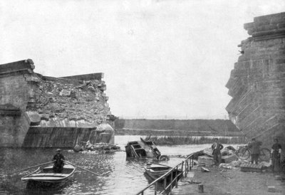 1914年9月5〜12日、フランス、マルヌの戦い、トリルポートの橋 作： Unbekannt