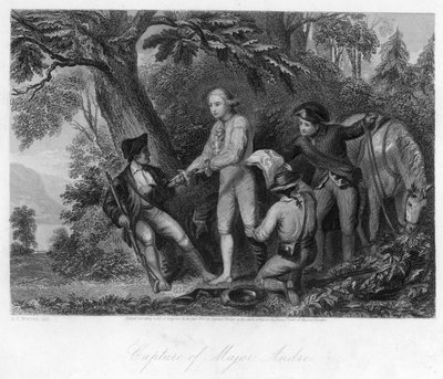 アンドレ少佐の捕獲、1856 作： Unbekannt
