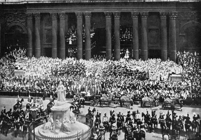 1897年6月22日、ロンドンのセントポール大聖堂での感謝祭の式典 作： Unbekannt