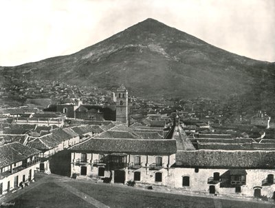 都市と山、ポトシ、ボリビア、1895年。 作： Unbekannt