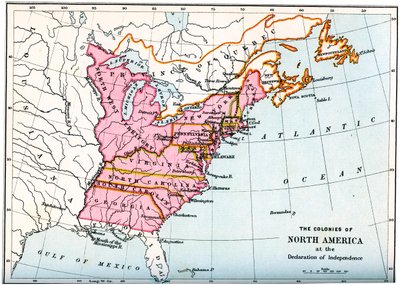 1776 1894年の独立宣言での北米の植民地 作： Unbekannt